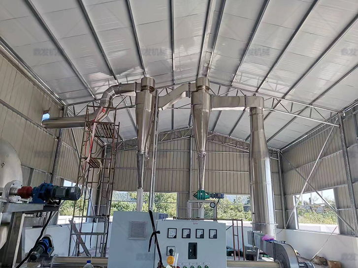 鼎发江西上饶日产20吨红薯淀粉生产线安装现场